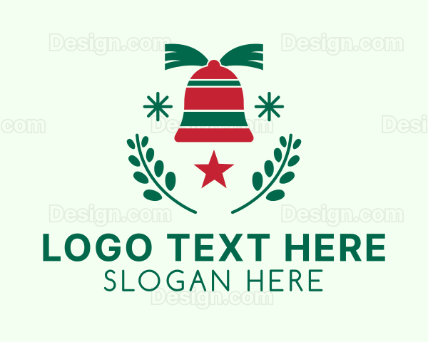 Christmas Bell Decoration Logo