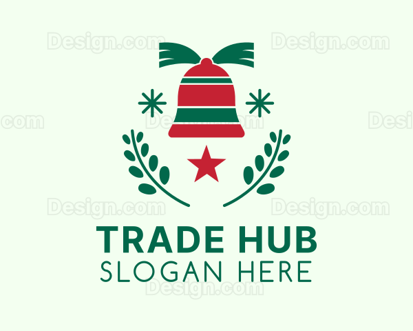 Christmas Bell Decoration Logo