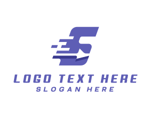 Logistics Courier Letter S logo