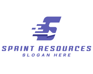 Logistics Courier Letter S logo