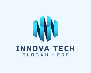 Digital Tech Cube  logo design