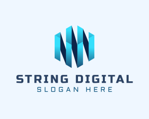 Digital Tech Cube  logo design