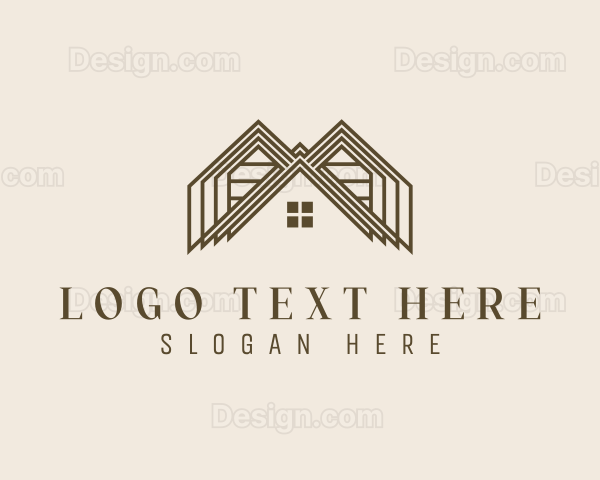 Roof Property Construction Logo