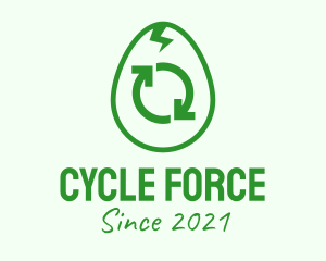 Green Recycle Egg logo