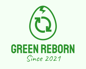 Green Recycle Egg logo