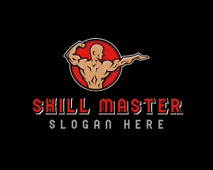 Strong Muscle Man logo