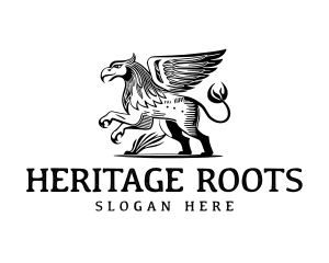 Vintage Heritage Griffin logo design