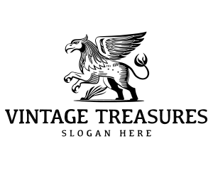 Vintage Heritage Griffin logo design