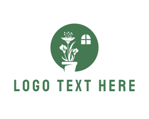 Green Indoor Plant logo