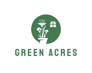 Green Indoor Plant logo design