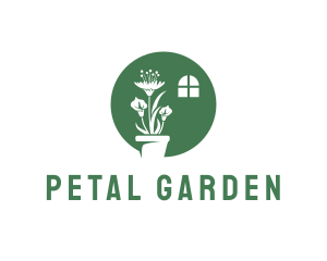 Green Indoor Plant logo design