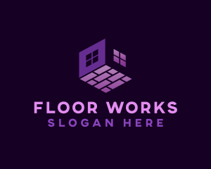 House Flooring Builder logo design