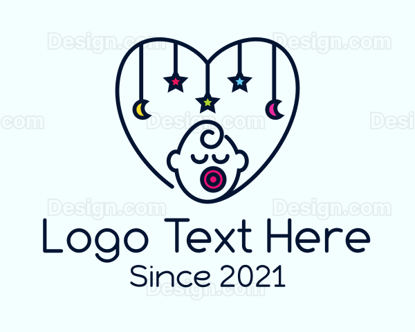 Baby Heart Decoration Logo