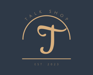 Elegant Minimalist Shop logo design