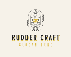 Wheat Beer Liquor logo design