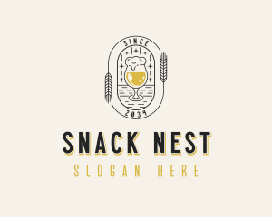 Wheat Beer Liquor logo design