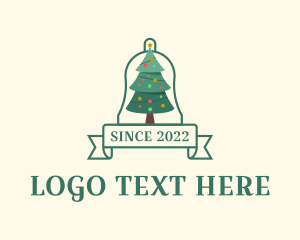 Tree - Christmas Tree Banner logo design