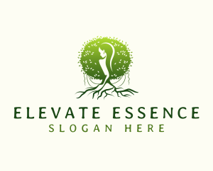 Eco Feminine Tree  Logo