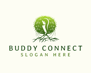 Eco Feminine Tree  logo design