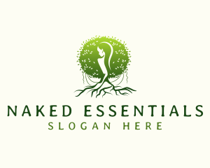 Eco Feminine Tree  logo design