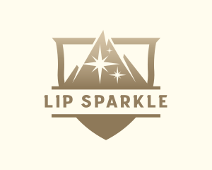 Mountain Peak Sparkle logo design