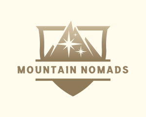 Mountain Peak Sparkle logo design