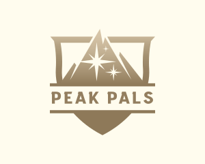 Mountain Peak Sparkle logo design