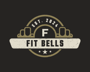 Barbell Fitness Gym Training logo design