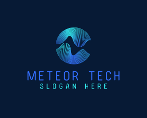 Digital Tech Waves  logo design