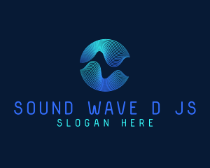 Digital Tech Waves  logo design