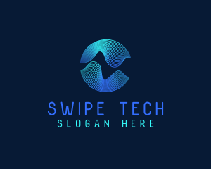 Digital Tech Waves  logo design