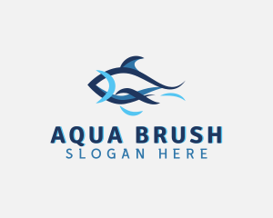 Aquatic Fish Aquarium logo design