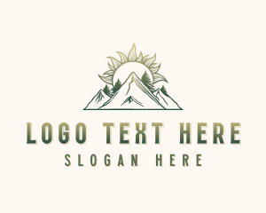 Mountain Trees Sun logo