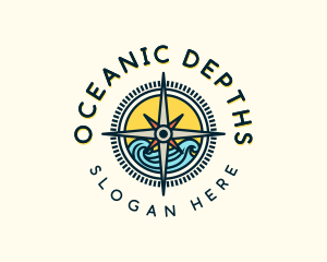 Compass Ocean Expedition logo design