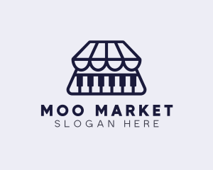 Piano Music Market logo design
