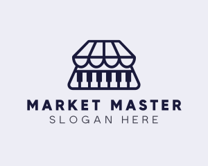 Piano Music Market logo design