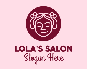 Cute Girl Salon  logo design