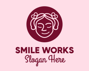 Cute Girl Salon  logo design