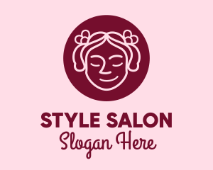 Cute Girl Salon  logo design