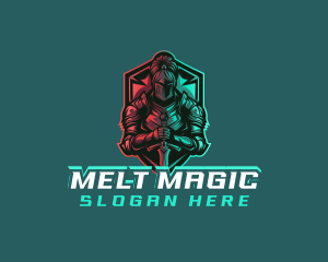 Medieval Knight Gaming logo design