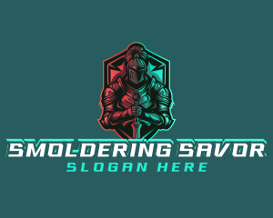 Medieval Knight Gaming logo design