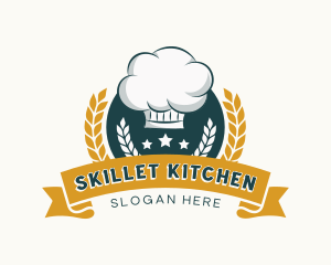 Chef Baker Hat Toque logo design