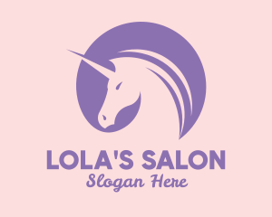 Beauty Unicorn Salon  logo design