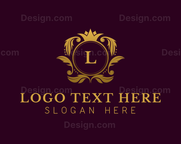 Luxury Crown Lettermark Logo