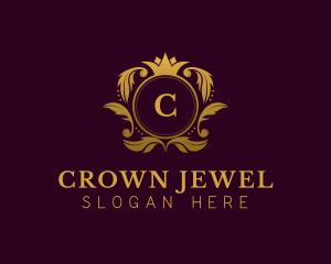 Luxury Crown Lettermark logo design