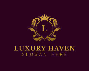 Luxury Crown Lettermark logo design