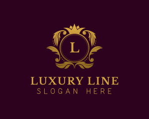 Luxury Crown Lettermark logo design