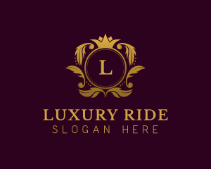 Luxury Crown Lettermark logo design