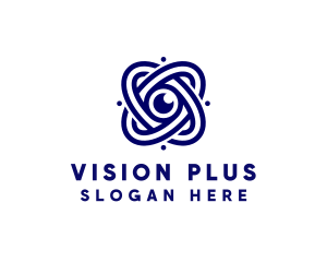 Digital Media Lens Eye  logo design