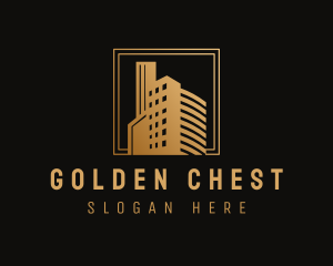 Gold Building Architecture logo design